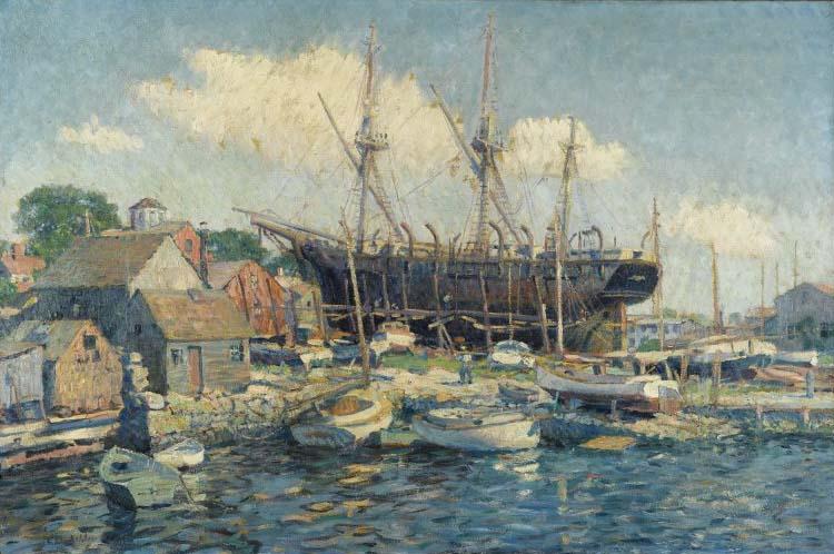 Clifford Warren Ashley A Whaleship on the Marine Railway at Fairhaven